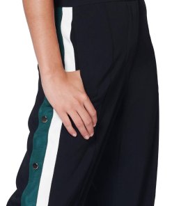 Veronica Beard Russo High-Waist Side-Snap Wide-Leg Pants