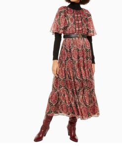 Kate Spade Medallion Metallic Midi Dress