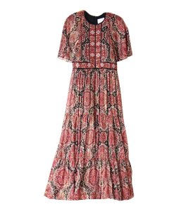 Kate Spade Medallion Metallic Midi Dress