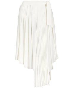 Maje Jaxy Asymmetric Pleated Skirt