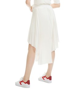Maje Jaxy Asymmetric Pleated Skirt