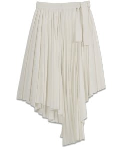 Maje Jaxy Asymmetric Pleated Skirt