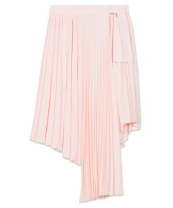 Maje Jaxy Asymmetric Pleated Skirt