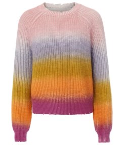 Zadig& Voltaire Kary Long-Sleeve Rainbow Gradient Sweater