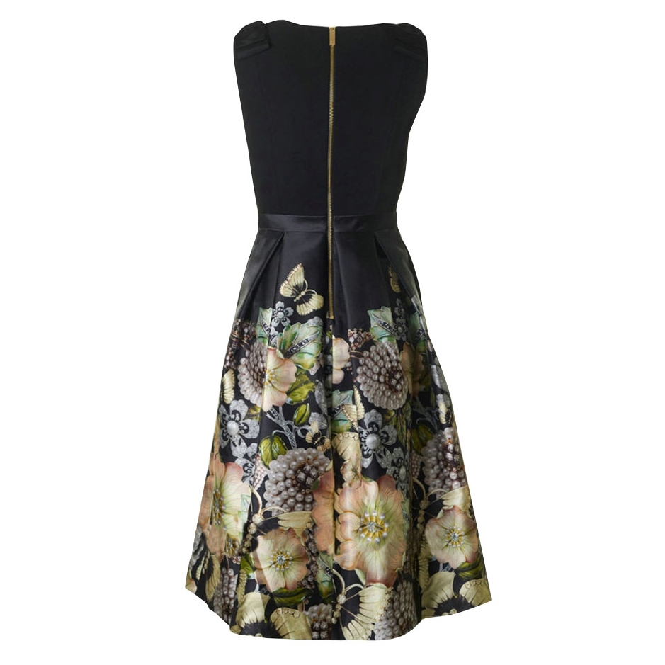 Ted Baker Felcity Gem Gardens Pleated Dress evaChic Ted Baker Felcity Gem Gardens Pleated Dress evaChic