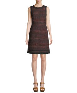Kate Spade Multi Tweed Fringe Dress