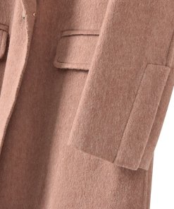Vince Long Brushed-Wool Coat