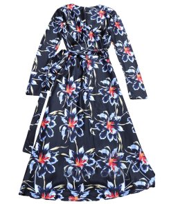 Diane von Furstenberg The DVF Tilly Lanell Floral Print Satin Dress