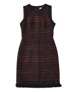 Kate Spade Multi Tweed Fringe Dress