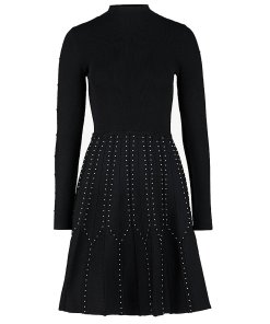 Sandro Opinion Studded Knit Dress