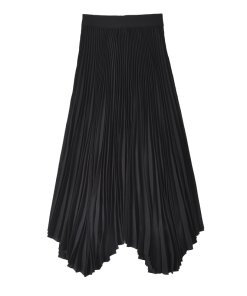 Alice + Olivia Katz Pleated Asymmetric Maxi Skirt