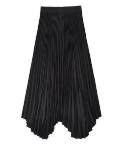 Alice + Olivia Katz Pleated Asymmetric Maxi Skirt