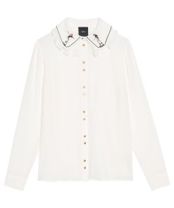 Idano Lille Embroidered Collar Blouse