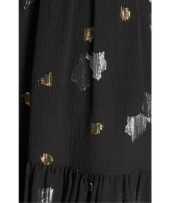Rebecca Taylor Smocked Scattered Tulip Clip Dress
