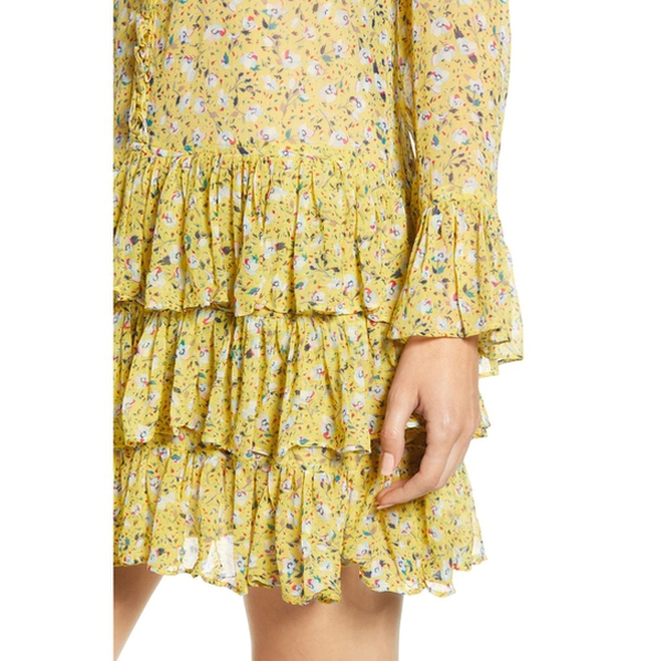 Zadig & Voltaire Rebbie Floral Drop-Waist Mini Dress  evaChic