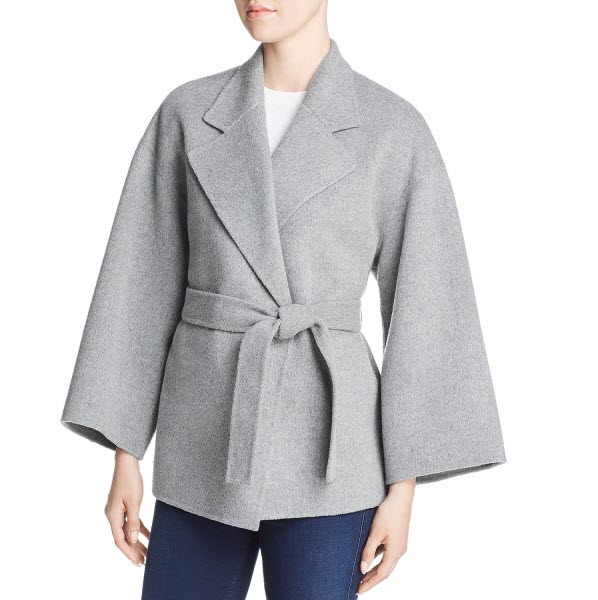 Theory Bell-Sleeve Wool & Cashmere Belted Jacket - Image 5