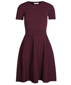 Sandro Montaigne Studded Knit Dress