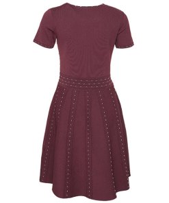 Sandro Montaigne Studded Knit Dress