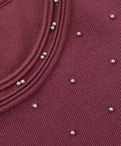 Sandro Montaigne Studded Knit Dress