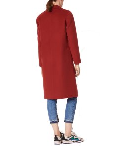 Sandro Double-Sided Single-Button Wool Coat