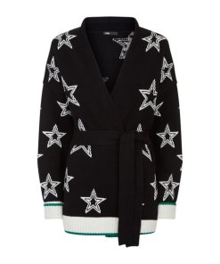 Maje Meny Oversize Star Motif Cardigan