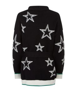 Maje Meny Oversize Star Motif Cardigan