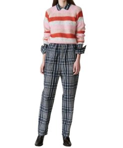 Ganni Cordelia Striped Mohair & Wool Sweater