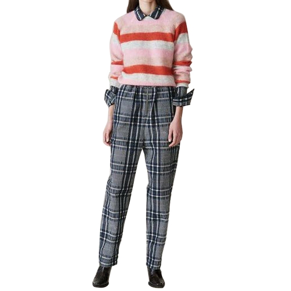 Ganni Cordelia Striped Mohair & Wool Sweater