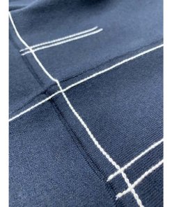 Sandro Lune Contrast Stitching Knit Dress