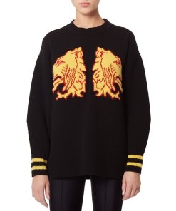 Sandro Ésar Lions Intarsia Sweater