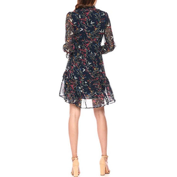 velvet dress navy blue Blue Bird Smocked Floral Blue Bird Bishop Embroidery Blue Dress 3-6M
