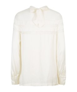 Sandro Mirtylles Lace Detail Sheer Top