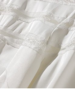 Sandro Mirtylles Lace Detail Sheer Top