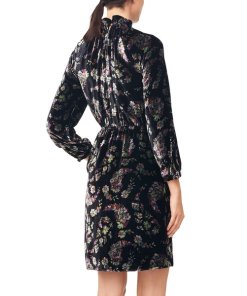 Rebecca Taylor Long-Sleeve Jewel Rebecca Taylor Long-Sleeve Jewel Paisley Velvet Dress Velvet Dress