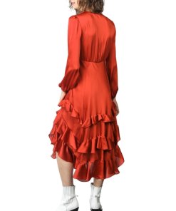 Les Petites Fauve Ruffle Midi Dress