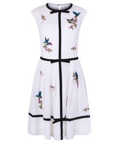 Ted Baker Iina Highgrove Embroidered Chiffon Mini Dress