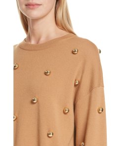 Alice + Olivia Gleeson Metal Ball Sweater