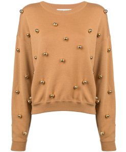 Alice + Olivia Gleeson Metal Ball Sweater