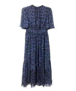 Kate Spade Leopard Clip Dot Midi Dress