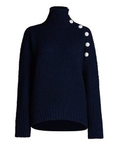 Zadig & Voltaire Alma Button-Trimmed Sweater