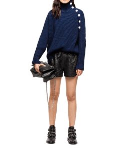 Zadig & Voltaire Alma Button-Trimmed Sweater
