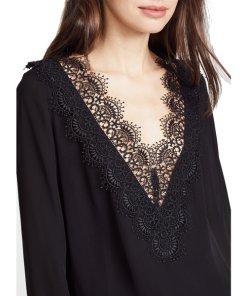 Cami NYC The Alannah Lace Trim V-Neck Top