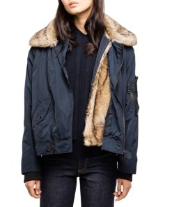 Zadig & Voltaire Kassy Faux Fur-Trim Parka Jacket