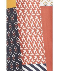 Tory Burch Bianca Patchwork Waist Tie Dress