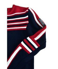 Maje Moto Striped Wool-Blend Sweater