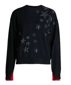 Zadig & Voltaire Gaby Bis Embellished Star Cashmere Sweater