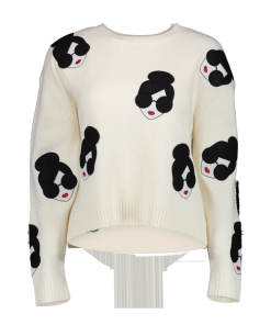 Alice + Olivia Gleeson Stace Face Boxy Sweater