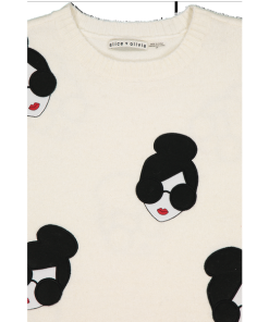 Alice + Olivia Gleeson Stace Face Boxy Sweater
