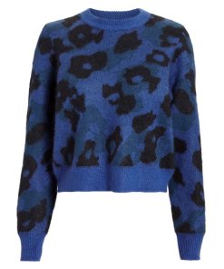 Rag & Bone Leopard-Print Mohair-Blend Sweater