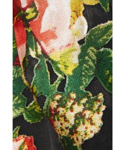 Alice + Olivia Abney V-Neck Floral Wrap Shirtdress